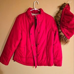 Fashion Bug Medium red stuffed coat